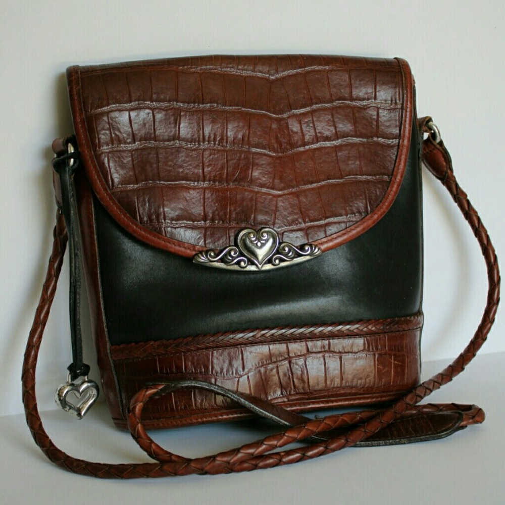 Brighton vintage leather crossbody bucket bag - Picture 4 of 8